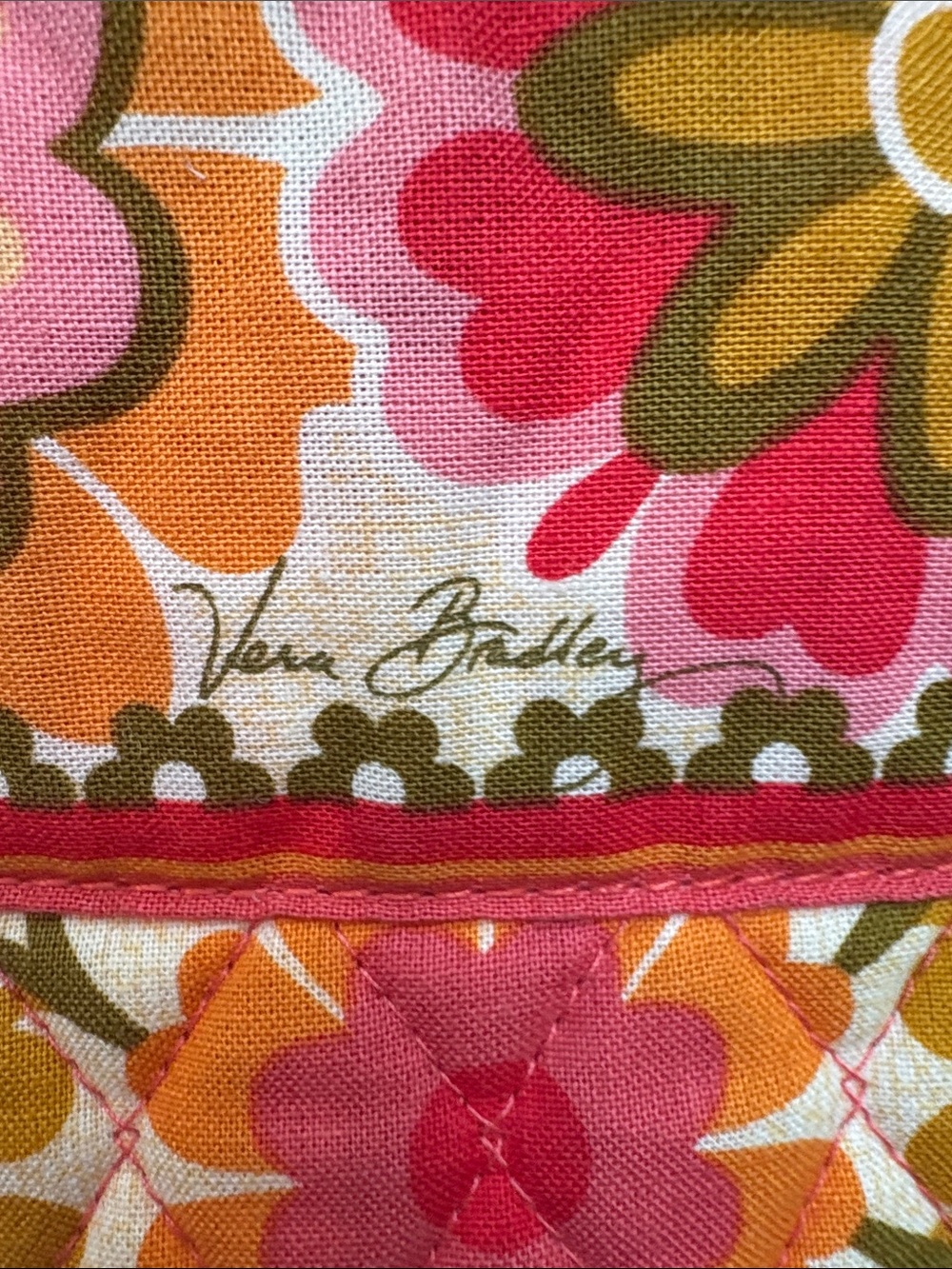 Vera Bradley Retired Folkloric pattern Quilted Floral Tote - Picture 2 of 11